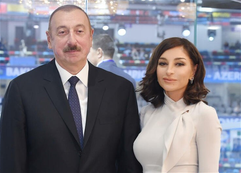 Ильхам Алиев и Мехрибан Алиева поздравили дзюдоиста Зелима Коцоева