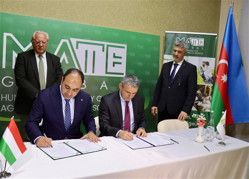 Agro Dairy ilə Macarıstan Kənd Təsərrüfatı və Təbiət Elmləri Universiteti arasında əməkdaşlıq haqqında memorandum imzalanıb - FOTO