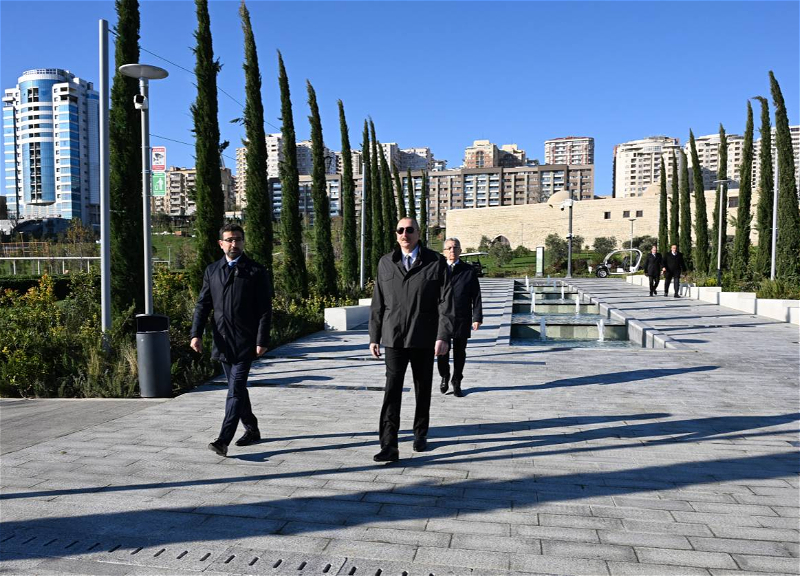 Prezident Bakıda Mərkəzi Parkın üçüncü hissəsinin açılışında iştirak edib - FOTO - YENİLƏNİB