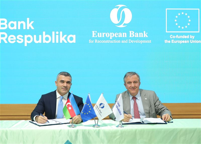 Bank Respublika və EBRD COP29 çərçivəsində yaşıl kredit sazişi imzalayıb Bank Respublika yaşıl kredit götürən sahibkarlara keşbek verəcək! - FOTO