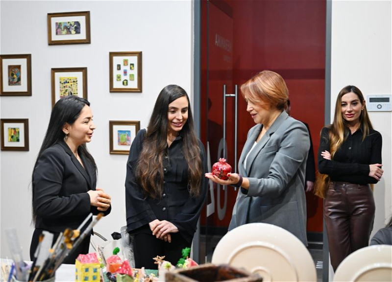 Leyla Əliyeva və Arzu Əliyeva DOST İnklüziv İnkişaf və Yaradıcılıq Mərkəzini ziyarət ediblər