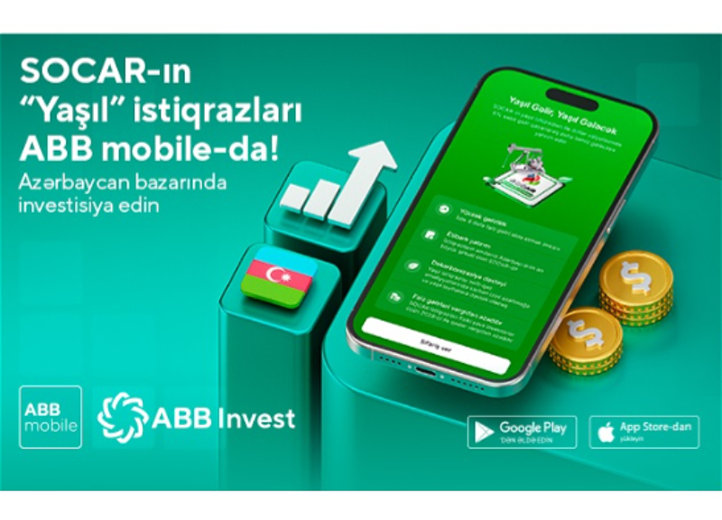 «Зеленые облигации» SOCAR в ABB mobile!