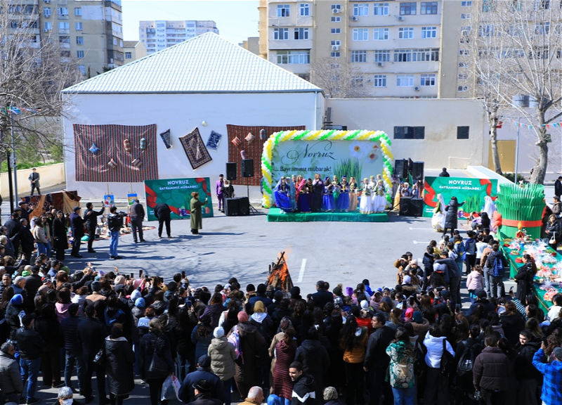 “Bizim həyət” çərçivəsində yaradılan məhəllələrdə Novruz bayramı qeyd edilib - FOTO