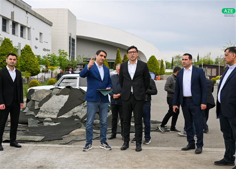 III MDB Oyunlarında açılış və bağlanış mərasiminin keçiriləcəyi arenada tikinti işləri davam edir