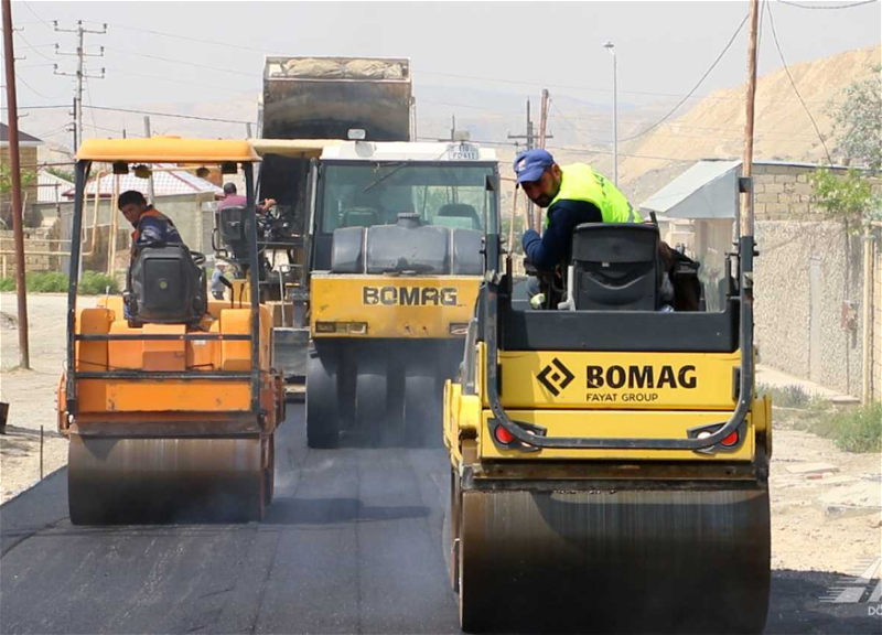 Qızıldaş qəsəbəsinin iki küçəsi təmir olunur