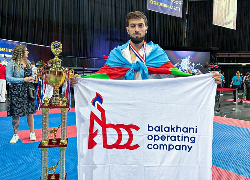 Balaxanı neftçisi evə ikiqat dünya çempionu adı ilə qayıtdı - FOTO
