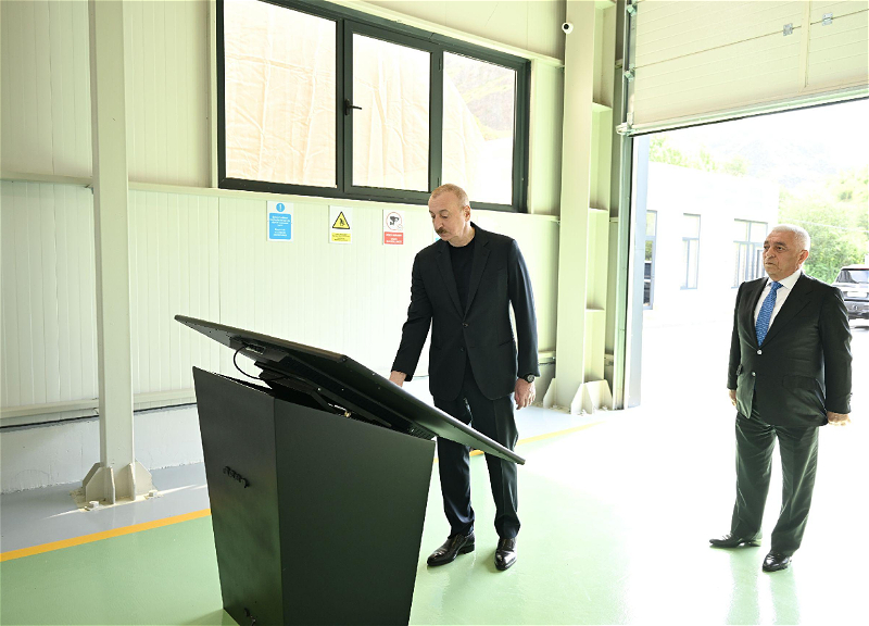 Prezident Laçında “Aşağı Malıbəyli” və “Mirik” su elektrik stansiyalarının açılışında iştirak edib - FOTO