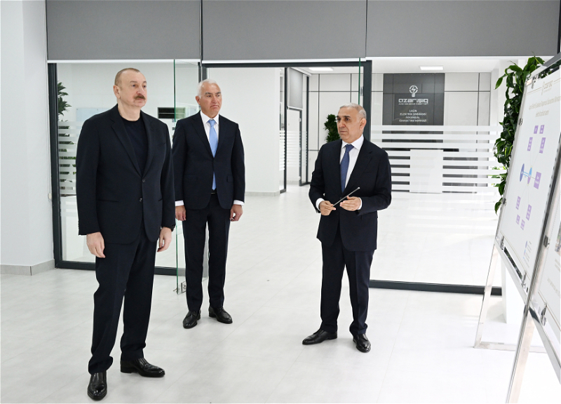Президент Ильхам Алиев принял участие в открытии Центра цифрового управления Лачинской электросетью - ФОТО