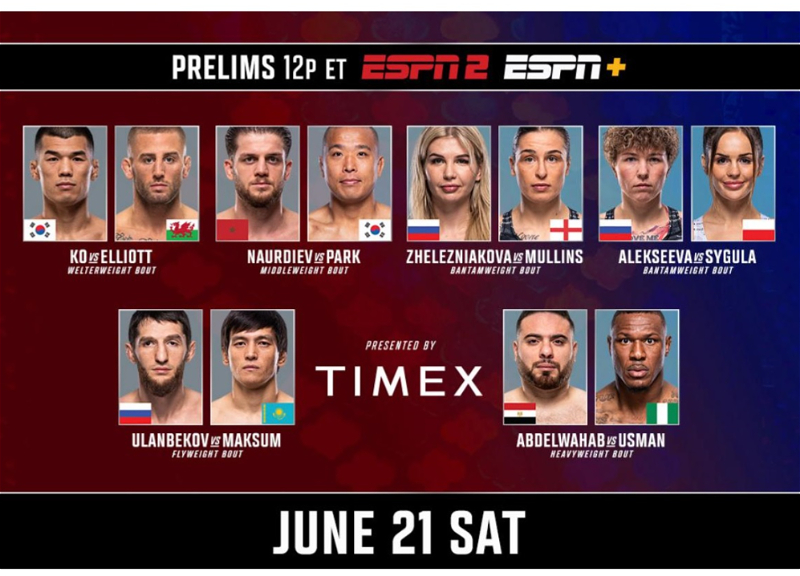 Стартовали бои предварительного карда UFC Fight Night в Баку