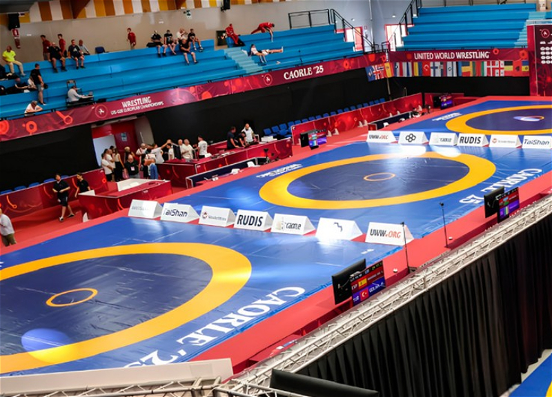В финал чемпионата Европы вышли шесть азербайджанских борцов