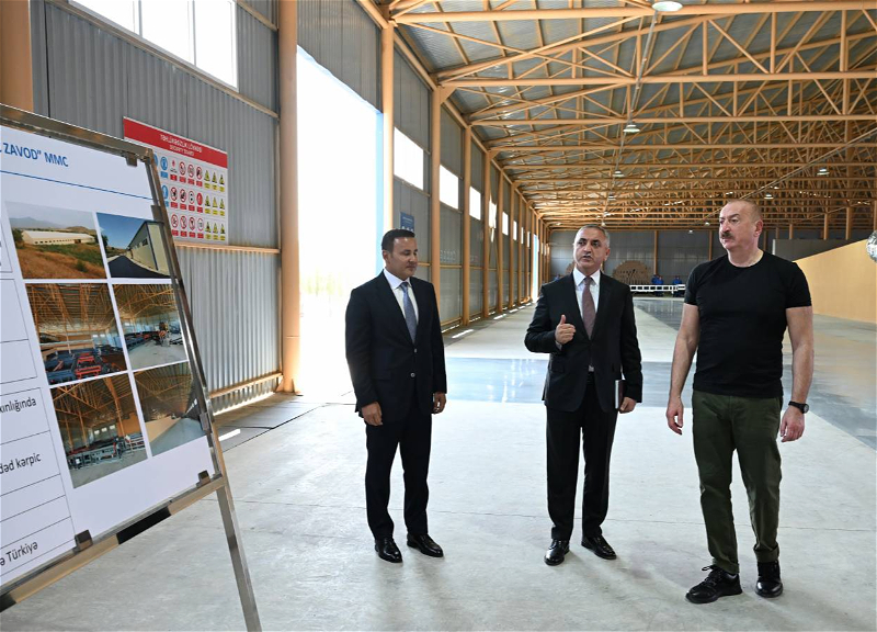 Xocalı kərpic zavodunun açılışı olub