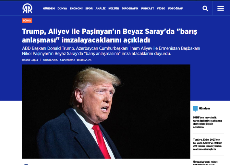 Azərbaycan Prezidenti İlham Əliyevin Ermənistanın baş naziri ilə Vaşinqtonda keçirəcəyi görüş dünyanın ən nüfuzlu mediasında