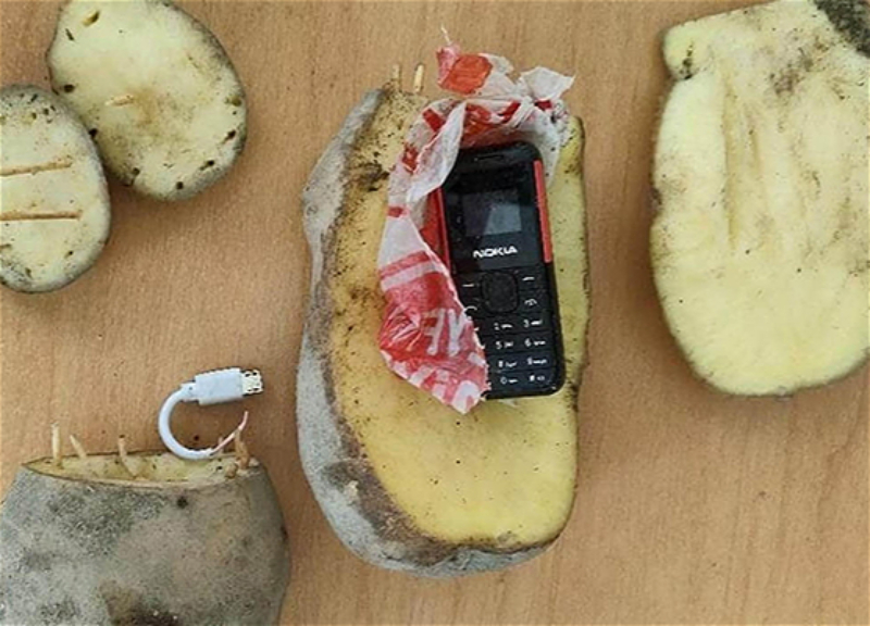 Kartofun içində təcridxanaya telefon keçirmək istədilər
