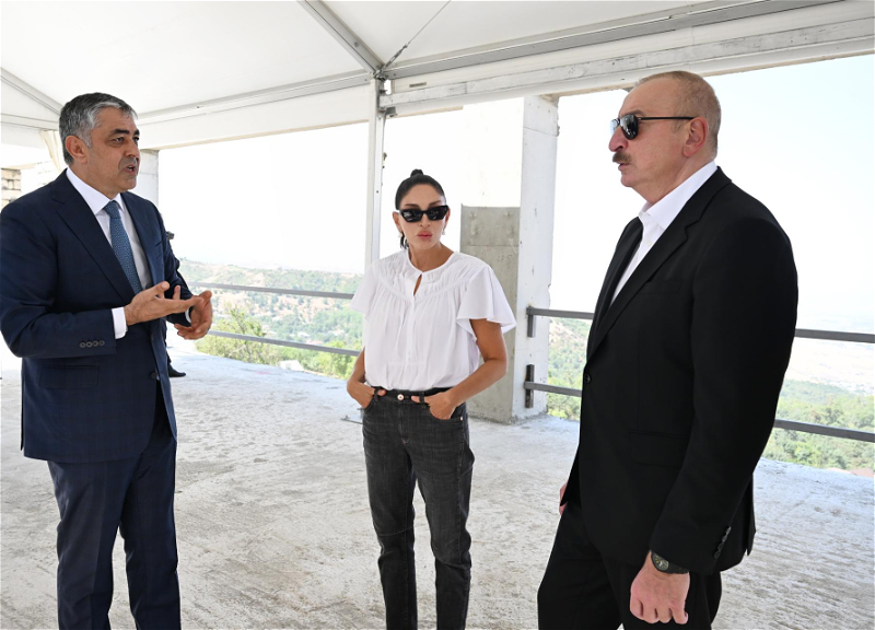 Prezident və birinci xanım “Hacıkənd” istirahət kompleksinin tikintisi ilə tanış olublar - FOTO - YENİLƏNİB