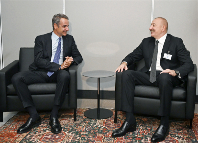 President of Azerbaijan Ilham Aliyev met with Prime Minister of Greece at UN headquarters in New York