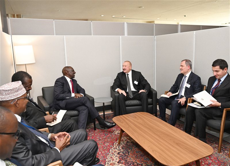 President of Azerbaijan Ilham Aliyev met with President of Kenya at UN headquarters in New York