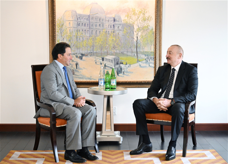 President Ilham Aliyev met with Co-Founder and CEO of global investment firm Ares Management in New York