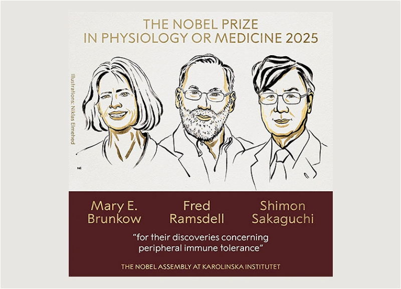 Tibb üzrə Nobel mükafatı laureatları açıqlanıb