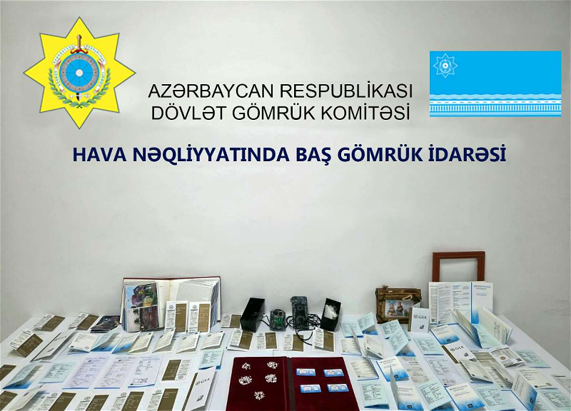 Dubaydan Bakıya brilyant qaşların qanunsuz yolla keçirilməsinin qarşısı alınıb