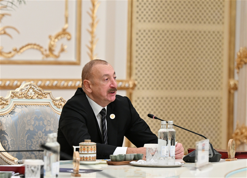 Президент Ильхам Алиев на заседании Совета глав государств СНГ рассказал о развитии Лачина