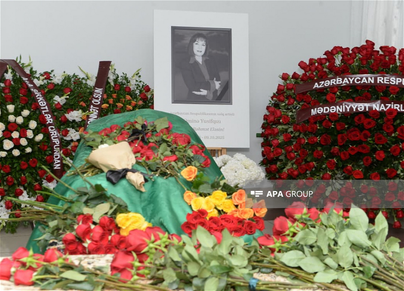Xalq artisti Əminə Yusifqızı ilə vida mərasimi keçirilir - FOTO