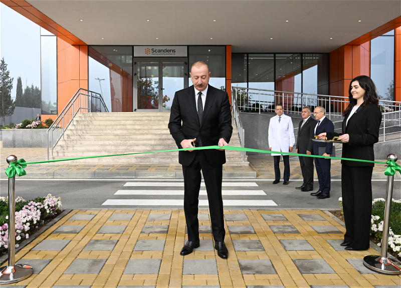 Президент Ильхам Алиев принял участие в открытии предприятия по производству лекарственных препаратов - ФОТО