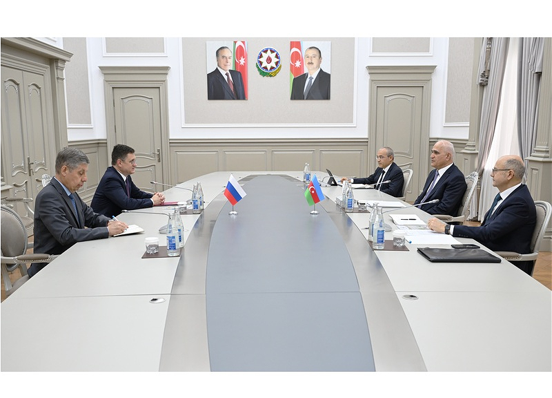 Şahin Mustafayev Rusiya hökuməti sədrinin müavini Aleksandr Novak ilə görüşüb