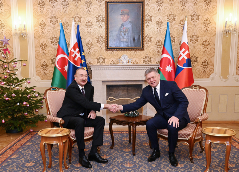 Состоялась встреча Президента Ильхама Алиева с премьер-министром Словакии один на один - ФОТО
