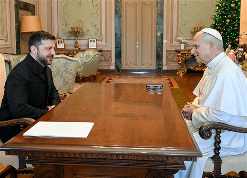 Zelenski Vatikanda Papa XIV Leo ilə görüşdü