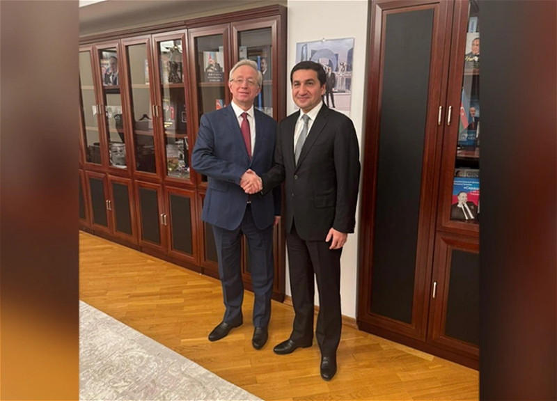 Хикмет Гаджиев в Баку обсудил с заместителем Лаврова региональные и международные вопросы - ФОТО
