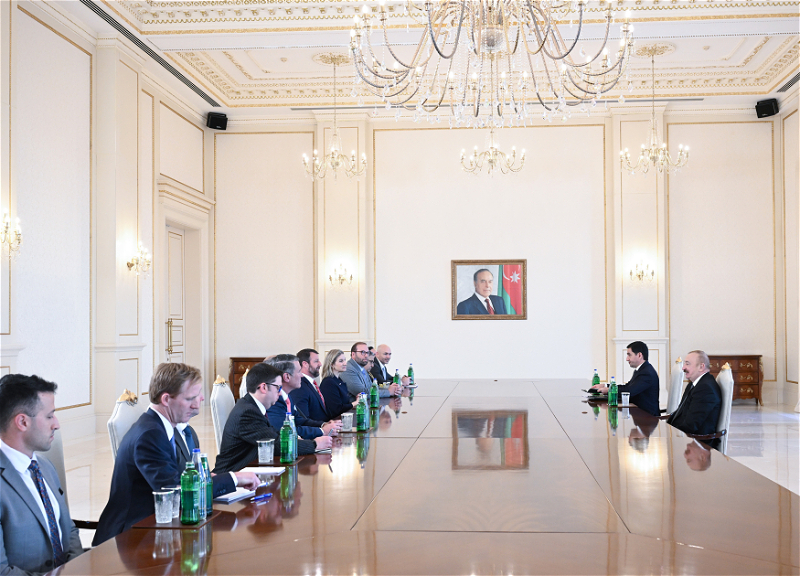 Президент Ильхам Алиев принял делегацию США - ФОТО