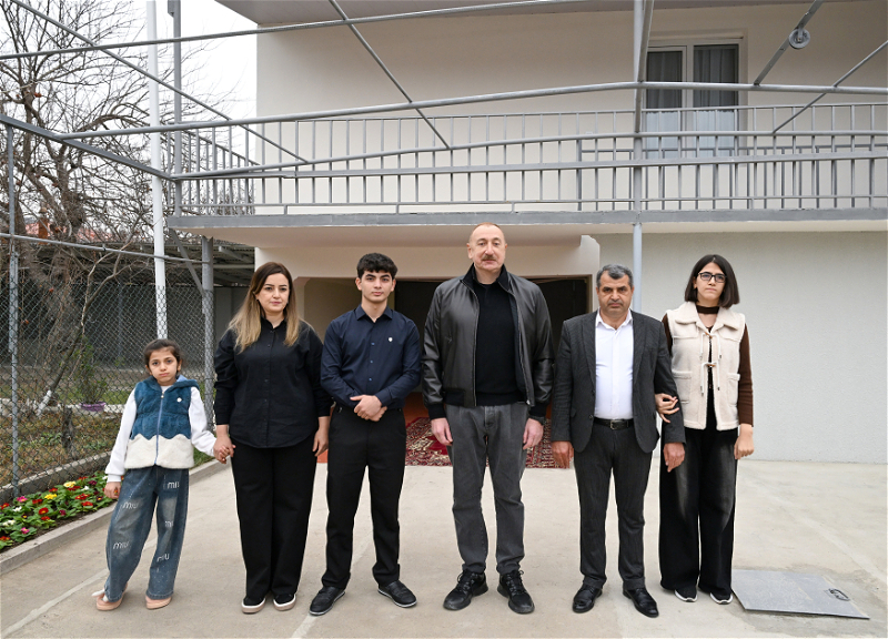 Президент Ильхам Алиев ознакомился с работами, проделанными в селе Ашагы Оратаг Агдеринского района - ФОТО