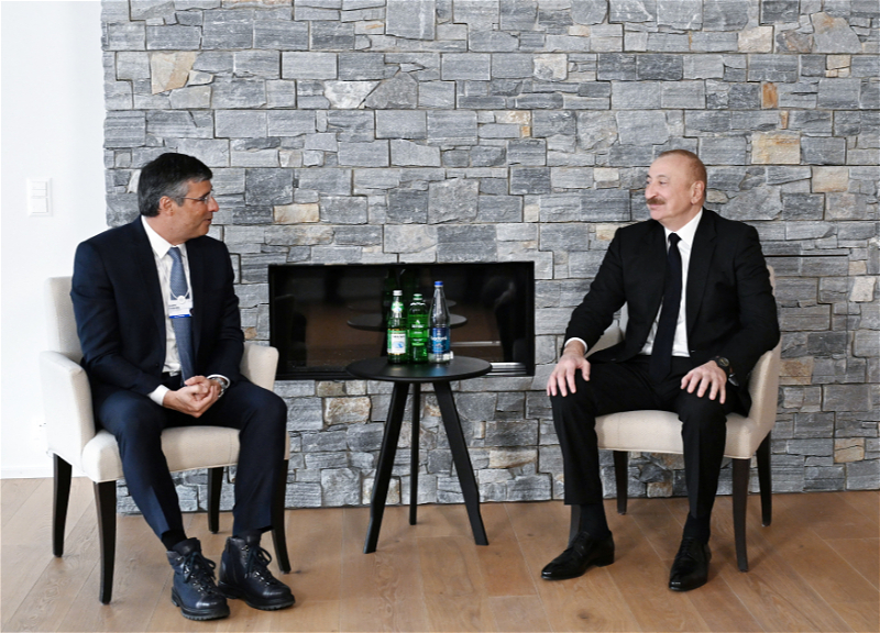 Ильхам Алиев встретился в Давосе с председателем бразильской компании BTG Pactual - ФОТО