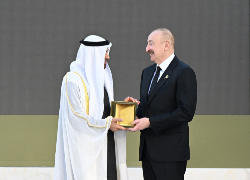 Президент Азербайджана поделился публикацией о церемонии вручения «Премии Заида за человеческое братство» - ВИДЕО