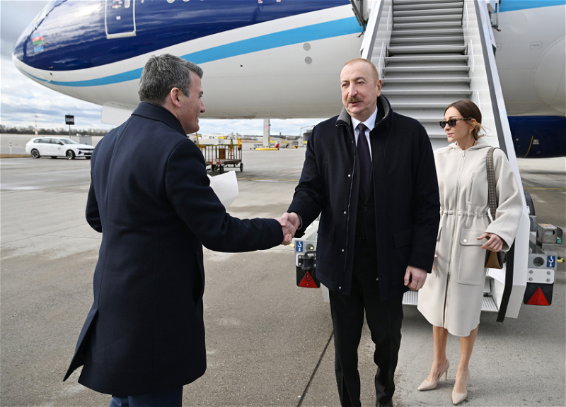 Ильхам Алиев прибыл в Германию для участия в Мюнхенской конференции по безопасности - ФОТО