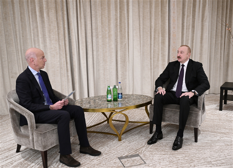 Президент Ильхам Алиев в Мюнхене дал интервью телеканалу France 24