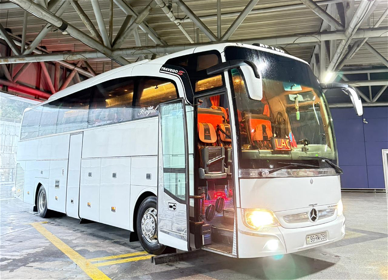 Bakı-Laçın reysi üzrə ilk avtobus yola düşüb - FOTO