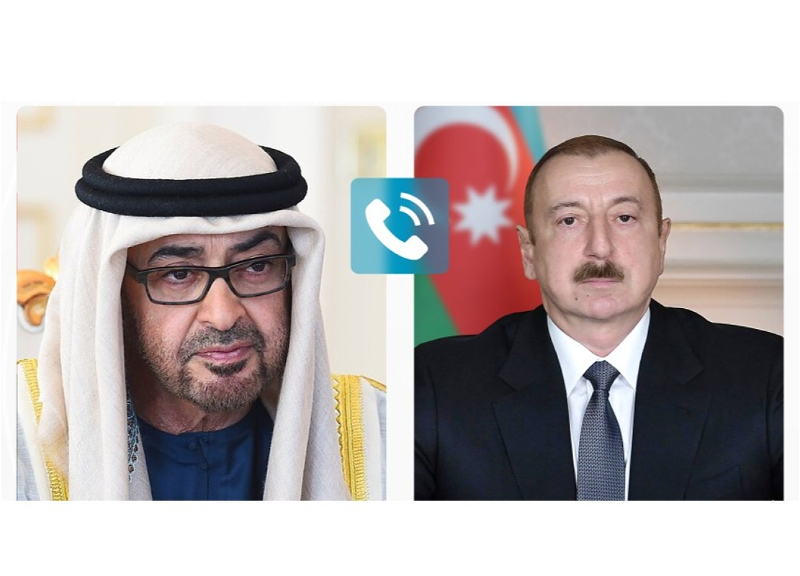 Президент ОАЭ позвонил Президенту Ильхаму Алиеву