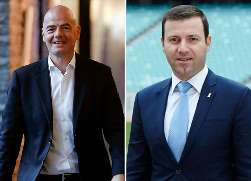 Elkhan Mammadov Presents FIFA's New Office in Paris to Gianni Infantino - VİDEO