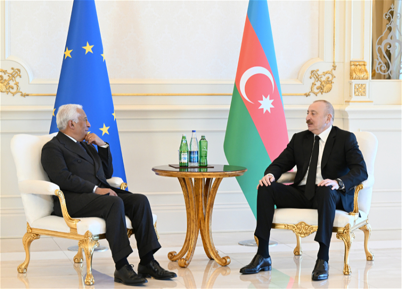 Meeting Between President Ilham Aliyev and President of the European Council Held One-on-One