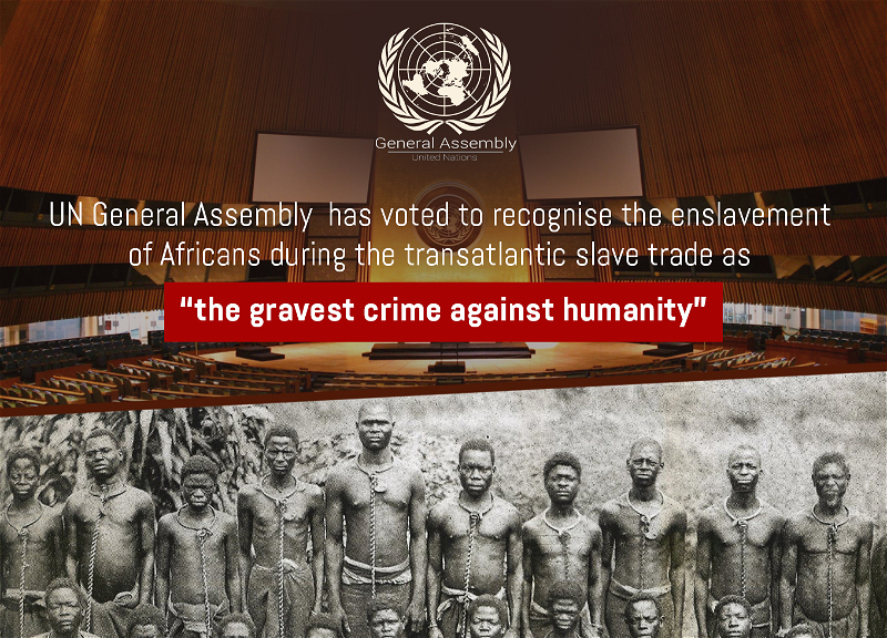 БИГ: Полностью поддерживаем резолюцию ООН о трансатлантической работорговле