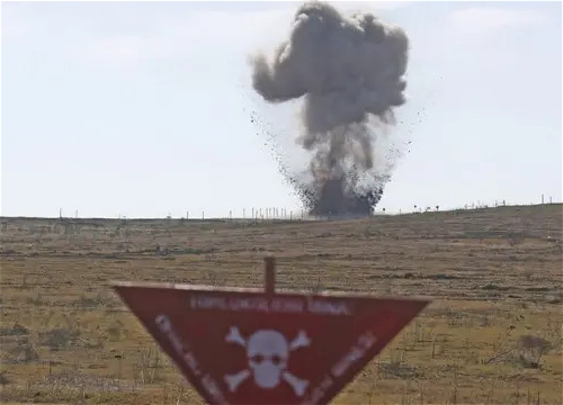 In Agdere, a civilian was injured by a mine in an uncleared area