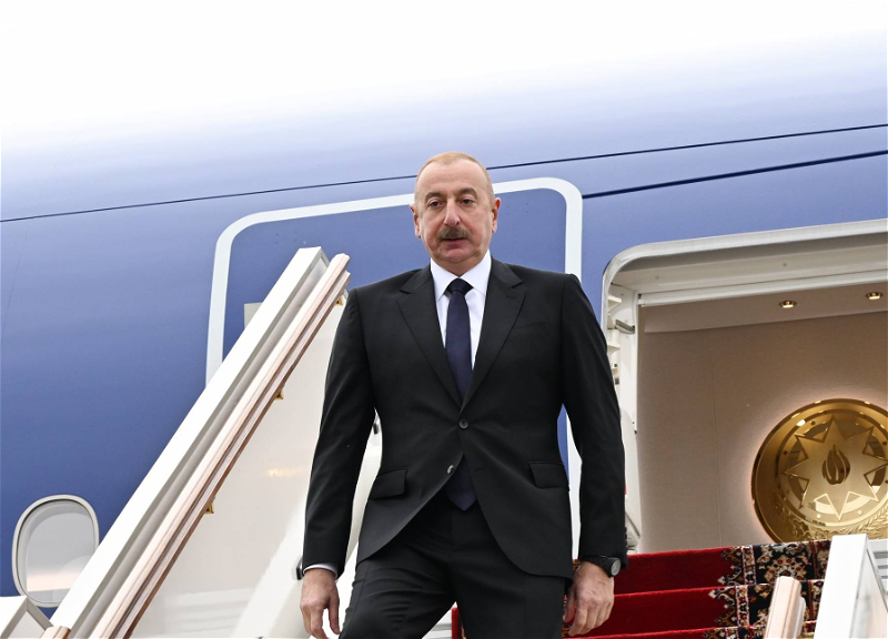 Президент Ильхам Алиев прибыл с государственным визитом в Грузию