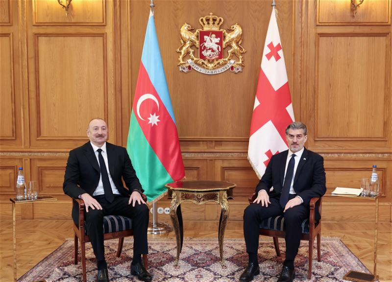Состоялась встреча Президента Ильхама Алиева с Президентом Грузии Михеилом Кавелашвили один на один - ФОТО