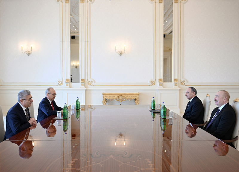 İlham Əliyev Türkiyə Ali Məhkəməsinin Baş prokurorunu qəbul edib - FOTO