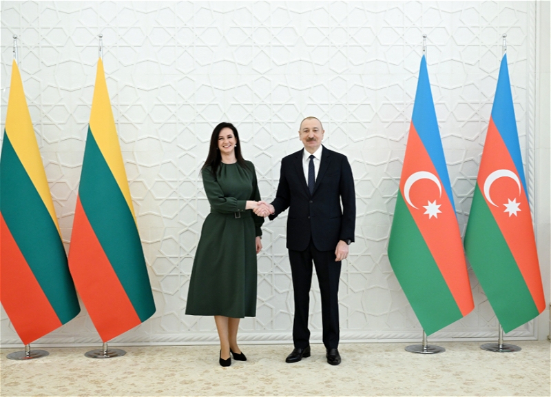 Президент Азербайджана Ильхам Алиев принял премьер-министра Литвы - ФОТО