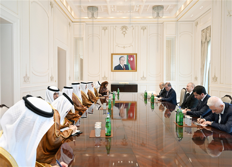 Ильхам Алиев принял делегацию Объединенных Арабских Эмиратов - ФОТО