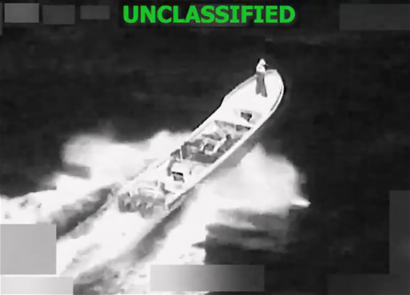 In the US they announced a strike allegedly on a drug traffickers' vessel