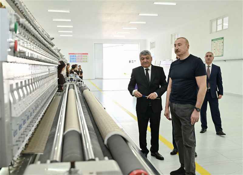 Xocalı şəhərində “Qarabağ Tekstil Evi” MMC istifadəyə verilib - FOTO