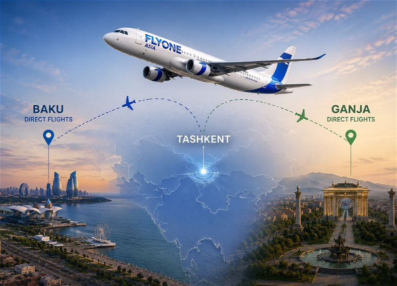 Авиакомпания FLYONE Asia начала выполнение регулярных рейсов в аэропорты Баку и Гянджи